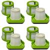 PUREBURG Filtri di ricambio compatibili con Bissell 1782 Pet Hair Eraser Handheld Cordless Vacuum 1608653 1608654, confezione da 4 filtri HEPA + filtro a rete