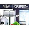 Blumenthal Cuocipasta 2 cestelli spaghettiera cm 24 con Coperchio Inox 2 Scomparti Adatta per l induzione Ideale per çucinare 2 Tipi di Pasta contemporaneamente