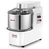 Ristoattrezzature - Impastatrice a spirale testa ribaltabile e vasca estraibile su ruote 10 lt monofase - Uso professionale