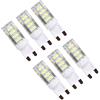 OUGEER 6-Pezzi G9 Lampadina LED 4W 400LM AC 220-240V, Equivalente di Lampadine Alogene da 40W, Bianco Fredda 6000K, 360° Angolo a fascio
