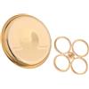 Holyart Calici Pissidi Patene metallo: Patena offertoriale ottone dorato 8 cm con ferma particole