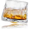 paxdun utilissimi EDITACASA - Bicchieri Whisky Rum Cognac Liquore Vino Tumbler Vetro Rotanti Degustazione Particolarin Personalizzato Regalo Set da 6 PEZZI Rombo 150ML