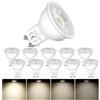 Akynite Faretto GU10 LED Dimmerabile Luce Naturale 4000K 460LM, 60 Gradi, AC 220-240V, 50mm 5W LED Equivalente a GU10 40-50W Alogena, Faretti LED per Cucina Armadio, 10 Pezzi
