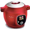 Moulinex Rosso Cookeo+ CE851500 Multicooker Intelligente 6L 1600W, Ceramica