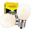 Ruiandsion Lampadina LED E17 AC 220V bianco caldo 4SMD LED smerigliato lampadina per frigorifero, congelatore soffitto casa lampada (confezione da 2)