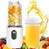 FENYW Smoothie Maker, 500 ml, con 6 lame antiruggine, frullatore portatile per frullati e frullati, con coperchio da viaggio, spazzola e tazza di ricambio, per cucina, palestra, ufficio (bianco)