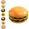 Generico Hamburger Plates and Bowls Sets,5/7-Piece Novelty Stackable Burger Dinnerware Set,Mini Condiment Bowls for Sauce Snack Dessert,Creative Sauce Dishes For Condiment Side Dishes Bbq Party (7 layers)