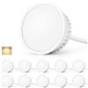 GeyouLux LED Modulo 230V Ultrapiatto ø50x23mm per Faretti da Incasso Faretto da Incasso - 5W 500LM IP44 Angolo di Emissione 120° 2700K Bianco Caldo - Sostituzione lampadina MR16/GU10 - Set da 10