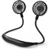 COMLIFE Ventilatore portatile per collo ventola USB ultra silenziosa a batteria da 2600mAh con vento forte ventola personale indossabile ad alta flessibilità regolabile a 360° per viaggi all'aperto in ufficio