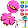 Generico Magic Ball,Palla Magica 2 in 1 con Luci LED,Forma Trasformabile per Giochi Attivi in Casa E all'Aperto,Palla Rimbalzante per Bambini E Famiglie (D1)
