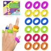 JoyJoyful Fidget Anello Toys per Bambini Adulti 18 Pezzi Sensoriale Autismo Giocattolo Anti Stress Autismo Giocattoli Fidget Squishy Toy Anxiety ADHD Toys, Calmante In caso di Ansia Stress
