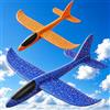 PATRICHOR 2 Pezzi 44CM Aereo Polistirolo Bambini, Aereo Giocattolo Giochi Bambino 3 4 5 6 7 8 Anni Regalo, Aliante Aeroplano Schiuma Regalo Natale, Giocattolo Grande Giochi Giardino Esterno