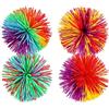 Bogoro Scimmia Sfere Palline, Palline Morbide Arcobaleno, Rimbalzante Stress Palle, Pompon Rimbalzante Stress Palle per Irritabilità/Decompressionei
