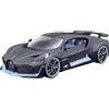 Burago Bburago - Bugatti Divo in Scala 1:18, Auto Diecast Grigio Scuro Opaco, Replica Dettagliata con Porte e Cofano Apribili, Licenza Ufficiale Bugatti, Hypercar da Collezione, Età Consigliata 3+ Anni