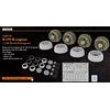 Eduard EDB648191 1:48-B-17F/G Motori (Monogramma) Ottone kit, Vari