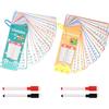 FAINCA 30 Carte Flashcard Didattiche Moltiplicazione Divisione con 4 Penne