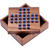 LOGOPLAY Solitario, taglia S, gioco di logica in legno, spina blu