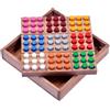 LOGOPLAY Farb Sudoku - Gioco di pensiero - Gioco di abilità - Gioco di pazienza - Gioco di logica - Gioco da tavolo in legno con connettori colorati