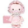 LeyaDoll Bambola morbida(9''), bambola bambina ideale come regalo bambino 1 anno, regalo di battesimo e Natale per bambina e neonati-Daisy Baby
