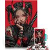 SYUNFEI Ragazza demone dagli occhi rossi Puzzle 1000 pezzi per adolescenti Giocattolo educativo antistress offerte come regali per tutta la famiglia 38x26cm