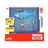 Fortnite Fortnite-63668 - Specialista dell'abbronzatura solare aliante squalo laser con statuetta del maestro nuotatore, 63668, multicolore