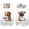 keadiseu 1000 adesivi di ringraziamento per cani, simpatici sticker realistici per cani, decorativi per diari, album di ritagli, quaderni, confezioni regalo e artigianato fai-da-te