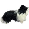 MOUNTTU Peluche Border Collie, Peluche Cane Realistico in Piedi, 7, 5x2, 8x4, 7 Pollici, Cane Morbido per Arredamento Casa, Regali di Compleanno, per Animali Domestici