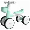 Baroni Toys Bici Senza Pedali Verde a 4 Ruote per Bambini dai 3 Anni, Primi Passi con Luci e Suoni, Cestino Portaoggetti, Balanced Bike, Ideale per Sviluppo Motorio e Coordinazione, 55x22x42cm