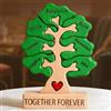 Smile lab Puzzle Personalizzato in Legno Famiglia Festa Della Mamma Idee Regalo Puzzle con Nomi Regalo Donna Uomo Compleanno Natale Anniversario Decorazioni Casa (Albero genealogico)