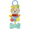 Clementoni - 17785 - Lovely Soft Dog Rattle - Sonaglino Neonato Morbido Peluche, Gioco Neonato 0, Sonaglino con Massaggiagengive, Rafforza Le capacità Motorie E Sensoriali, 100% Lavabile in Lavatrice