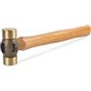 Titan 63420 - Martello a doppia faccia in ottone con manico in noce americano, 567 gr