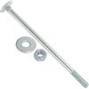 AERZETIX Set di 25 bulloni viti a testa tonda con quadro sottotesta M6x110mm / rondelle e dadi M6 / acciaio zincato/per fissaggio e assemblaggio
