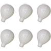 generic 6 pomelli in ceramica bianca per armadietti, maniglie moderne per comò, pomelli decorativi per cassetti con viti per armadi, ante di mobili e progetti fai da te per la casa