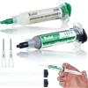 Rosfix Set Saldatura Flux 338 + Stagno Liquido 183°C - 2 Siringhe, 2 Aghi | Alta Precisione, Facile Applicazione | per GSM e BGA | Accessorio Elettronica Professionale