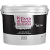 RMD PITTURA DI FONDO DECORATIVA BASE ACRILICA BIANCA OPACA STILE METAL 2 KG