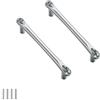 FEEIMOL 2 pezzi Maniglie per Mobili da Cucina Maniglie per Armadietti Vetro di Cristallo Maniglie per Cassetti Strass di Cristallo Maniglia della Porta Pomelli 192mm