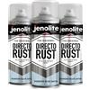 JENOLITE Directorust Vernice Satinata | BLU POLVERE | Vernice spray multisuperficie | Per l'uso su aperture in legno, metallo, plaspa, ceramiche e arrugginite | 3 x 400 ml (RAL 240 80 10)