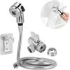 Segutage Doccetta Per Lavandino Bagno Set, Doccino per Bidet Bagno con Tubo Doccino Per Lavandino Universale per Cucina Igiene Personale Lavaggio dei Capelli (6)