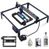 SCULPFUN S30 Ultra 22W Macchina per incisione laser Area di lavoro 600x600mm grandi dimensioni, con rullo di rotazione laser a 360° e assistenza pneumatica automatica, alta precisione da 0,005 mm