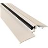 Homewell Seuil de porte PMR (Norme Handicap) aluminium avec joint et découpe d'angles (Laqué blanc, 930mm) - HOMEWELL