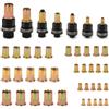 Jesustree 7 Pezzi Inserto Filettato Rivettatrice Manuale di Teste Set, Strumento per Rivetti per M3, M4, M5, M6, M8, M10, M12, Set di Testine per Rivetti Manuali, con 70 Pezzi Dadi