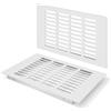 Jesustree Griglia di Ventilazione argento, Griglia di Aerazione Può Aiutare a Ventilare l'armadio Rettangolare da 150 x 250mm Armadi e Vamere da Letto Con Viti per Armadi Porte Scarpiere Cassettiere (2 Pezzi)