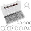 Jesustree 250 Pezzi Fascette per Tubi a Molla, 10 Misure 5-14mm Fascette Stringitubo a Molla, Morsetti per Tubi Flessibili a Morsetto, Moto Scooter ATV