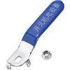 PATIKIL Maniglia a Leva per Valvola a Sfera, 1pz Maniglia Valvola Metallo Lunghezza Totale 94mm con Foro Dimensioni 8x5x3mm per Rubinetto, Riparazione e Sostituzione Tubo Flessibile Blu