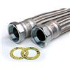 H2O-Flex Tubo corazzato 2 1/2 ÜM x 2 1/2, DN60, acqua utile, acciaio inossidabile, lunghezza 30 cm, made in Germany