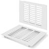 Jesustree Griglia di Ventilazione argento, Griglia di Aerazione Può Aiutare a Ventilare l'armadio Rettangolare da 150 x 200mm Armadi e Vamere da Letto Con Viti per Armadi Porte Scarpiere Cassettiere (2 Pezzi)