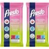 Presto Salviette per la Pulizia dei Mobili in Legno - Pulizia Efficace - Mobili in Legno, Verniciati, Materiali Simil Legno - Intensifica il Colore del Legno - Profumo di Miele - 72 Pz.