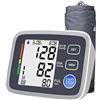 CB-Goods Sfigmomanometro da braccio - Monitor della pressione sanguigna e della frequenza cardiaca - Display LCD grande - Bracciale 22-42 cm - Uso domestico