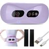 HYPYXUS Massager addominale wireless elettrico per bruciore e digestione dei grassi, massaggiatore dello stomaco per perdita di peso, massaggio alla cellulite del pancia scultura corpo (Purple)