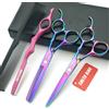 Smith King Set di forbici per capelli da 6,0 pollici Forbici per tagliare i capelli e forbici per sfoltire con pettini da rasoio in 1 set